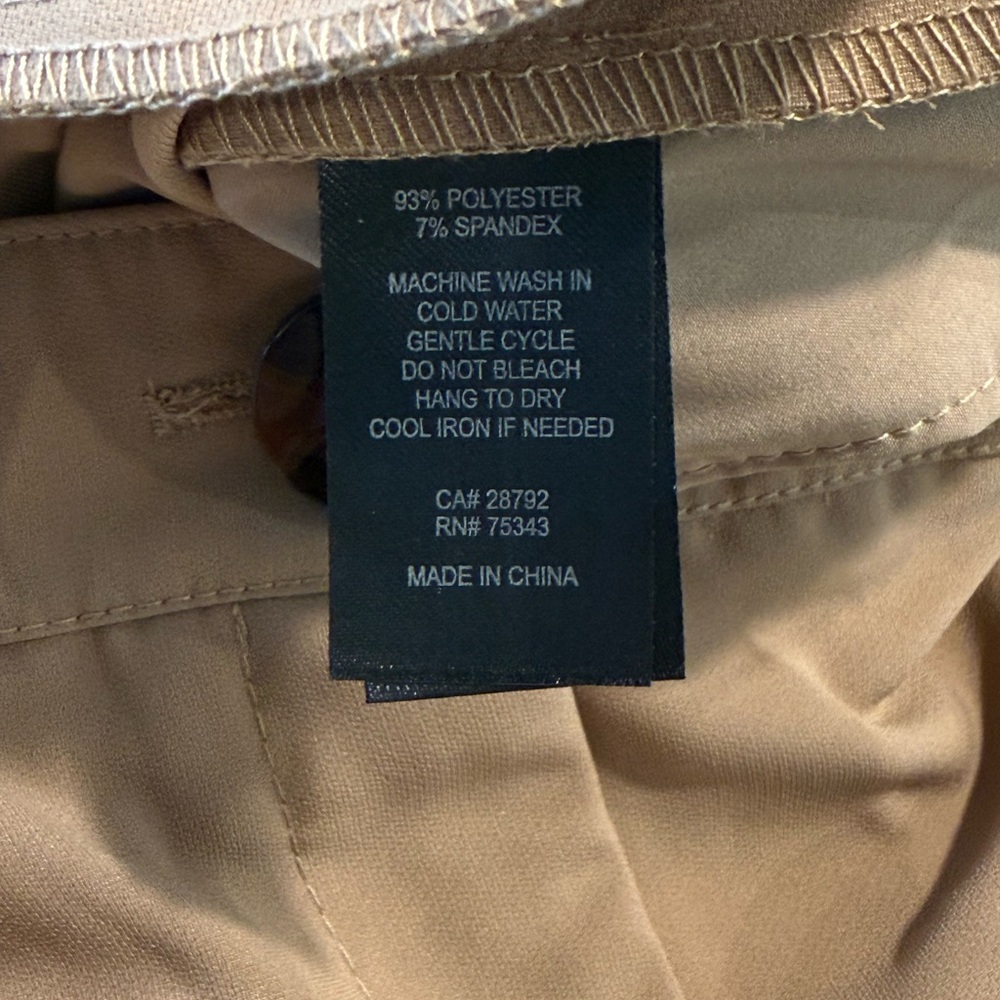 Belle Vere Wide Leg Tan Cargo Dress Pants - Women’s Size 8 - Picture 11 of 11